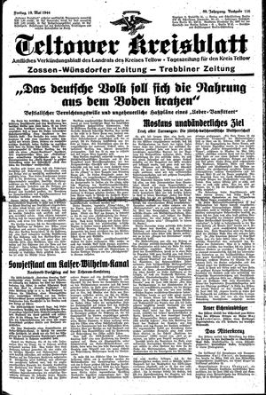 Teltower Kreisblatt on May 19, 1944