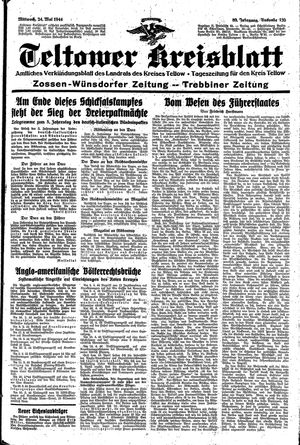 Teltower Kreisblatt vom 24.05.1944
