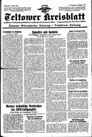 Teltower Kreisblatt on May 31, 1944