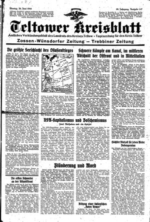 Teltower Kreisblatt vom 26.06.1944