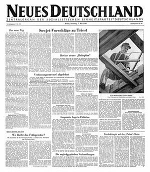Neues Deutschland Online-Archiv on May 7, 1946