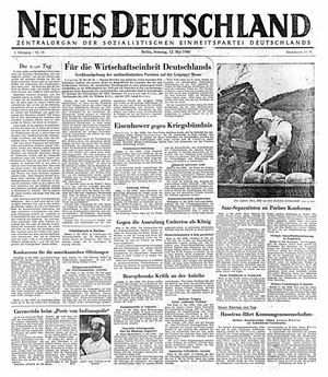 Neues Deutschland Online-Archiv vom 12.05.1946