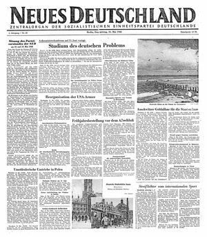 Neues Deutschland Online-Archiv on May 16, 1946