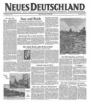 Neues Deutschland Online-Archiv vom 21.05.1946