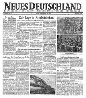 Neues Deutschland Online-Archiv vom 23.05.1946