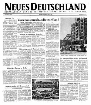 Neues Deutschland Online-Archiv on May 24, 1946