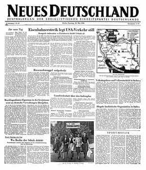 Neues Deutschland Online-Archiv vom 26.05.1946