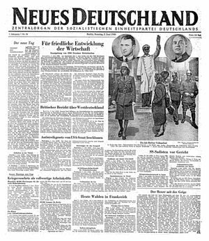 Neues Deutschland Online-Archiv vom 02.06.1946