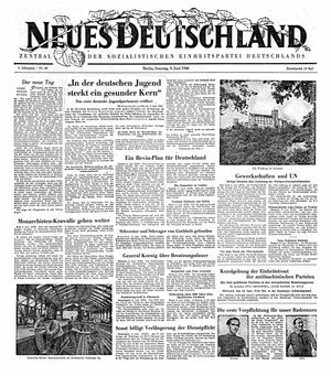 Neues Deutschland Online-Archiv vom 09.06.1946