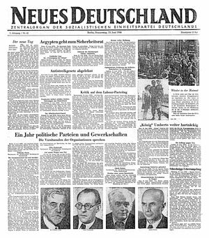 Neues Deutschland Online-Archiv vom 13.06.1946