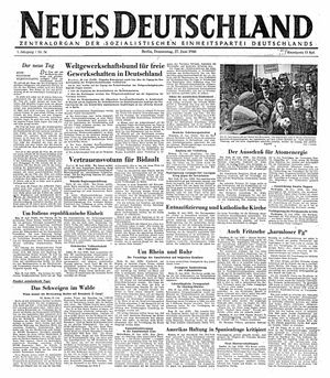 Neues Deutschland Online-Archiv vom 27.06.1946