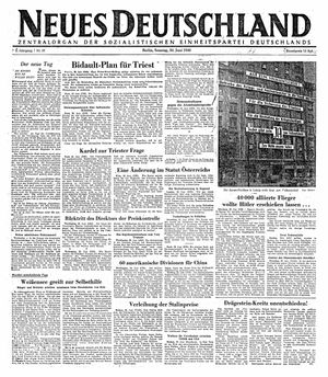 Neues Deutschland Online-Archiv vom 30.06.1946