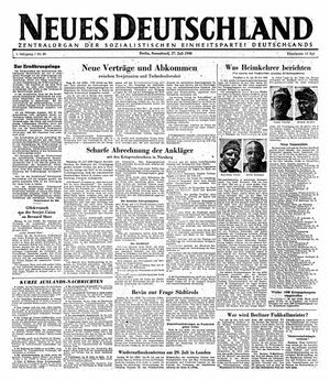 Neues Deutschland Online-Archiv on Jul 27, 1946