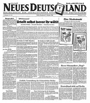 Neues Deutschland Online-Archiv on Oct 19, 1946
