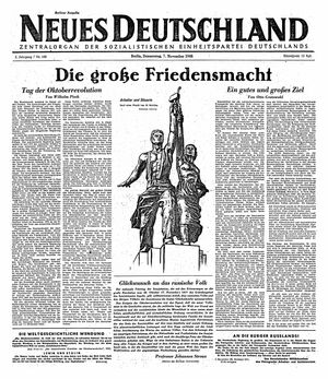 Neues Deutschland Online-Archiv vom 07.11.1946