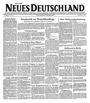 Neues Deutschland Online-Archiv on Nov 14, 1946