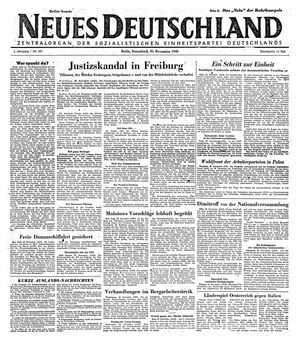 Neues Deutschland Online-Archiv vom 30.11.1946