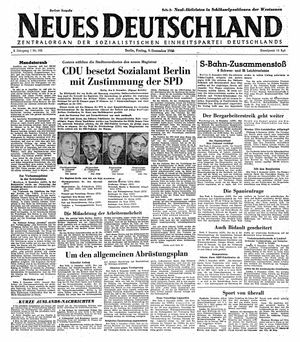 Neues Deutschland Online-Archiv vom 06.12.1946