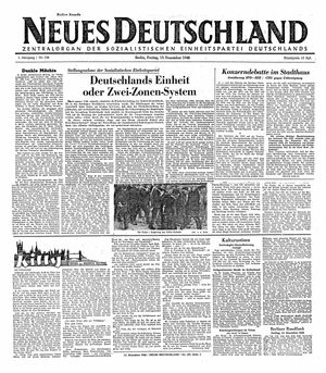 Neues Deutschland Online-Archiv vom 13.12.1946