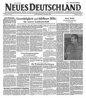 Neues Deutschland Online-Archiv vom 21.12.1946