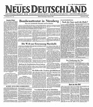 Neues Deutschland Online-Archiv on Jan 9, 1947