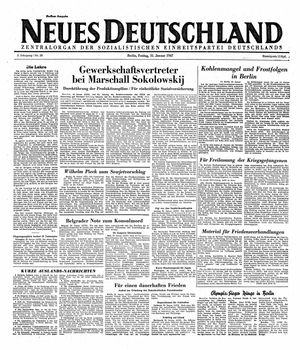 Neues Deutschland Online-Archiv on Jan 31, 1947