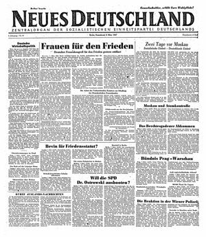 Neues Deutschland Online-Archiv vom 08.03.1947