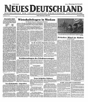 Neues Deutschland Online-Archiv on Mar 20, 1947