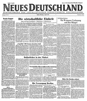Neues Deutschland Online-Archiv on Apr 1, 1947