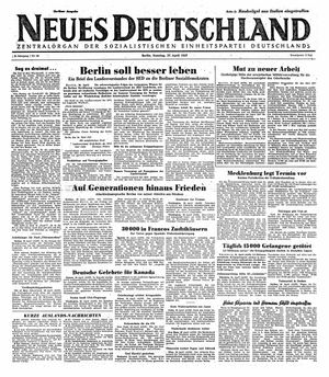 Neues Deutschland Online-Archiv on Apr 27, 1947