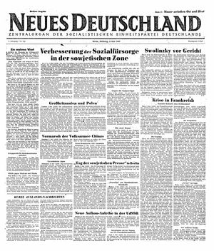 Neues Deutschland Online-Archiv on May 6, 1947