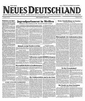 Neues Deutschland Online-Archiv vom 24.05.1947