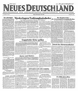 Neues Deutschland Online-Archiv vom 05.06.1947