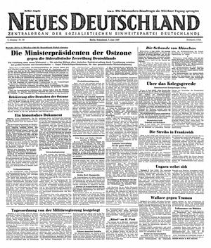 Neues Deutschland Online-Archiv on Jun 7, 1947