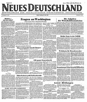 Neues Deutschland Online-Archiv on Jun 29, 1947