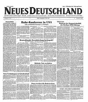 Neues Deutschland Online-Archiv vom 12.07.1947