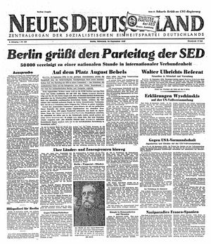 Neues Deutschland Online-Archiv on Sep 24, 1947