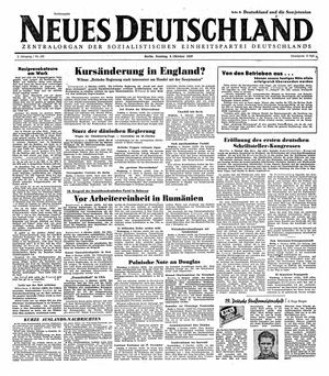 Neues Deutschland Online-Archiv on Oct 5, 1947
