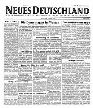 Neues Deutschland Online-Archiv vom 17.10.1947