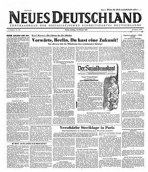 Neues Deutschland Online-Archiv on Oct 19, 1947
