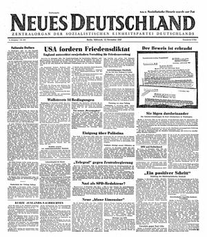 Neues Deutschland Online-Archiv on Nov 12, 1947