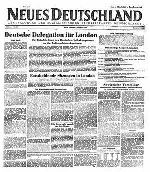 Neues Deutschland Online-Archiv on Dec 9, 1947