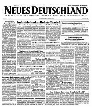 Neues Deutschland Online-Archiv on Dec 14, 1947