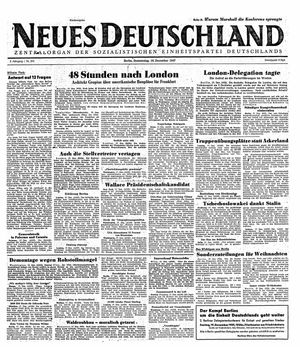 Neues Deutschland Online-Archiv vom 18.12.1947
