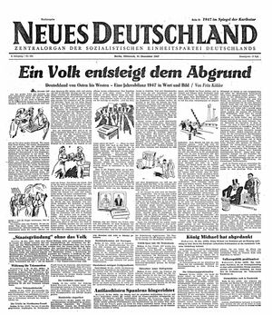 Neues Deutschland Online-Archiv vom 31.12.1947