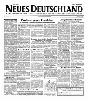 Neues Deutschland Online-Archiv vom 13.01.1948