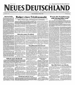 Neues Deutschland Online-Archiv vom 05.02.1948
