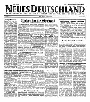 Neues Deutschland Online-Archiv vom 17.02.1948