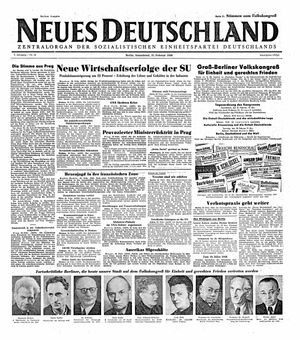 Neues Deutschland Online-Archiv vom 21.02.1948