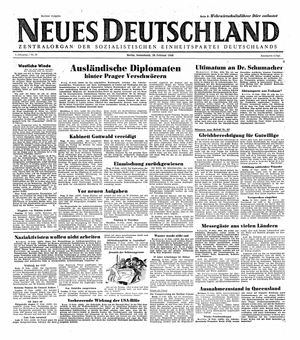 Neues Deutschland Online-Archiv vom 28.02.1948